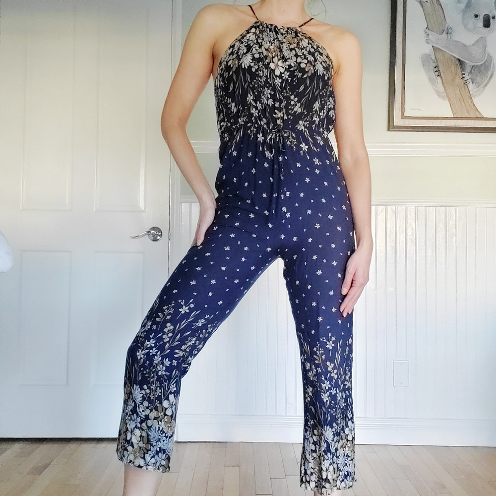 Ganji High Neck Capri Jumpsuit